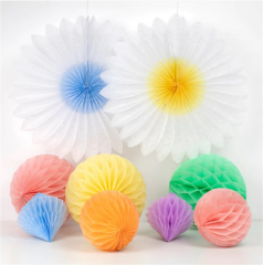 Meri Meri - Pastel Honeycomb Decoration Kit - Pastel Petek Dekor Kiti - 16Lı