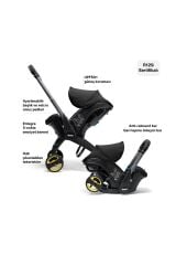 Doona i Bebek Arabasına Dönüşen Tekerlekli Gr 0 i-Size Ana Kucağı Oto Koltuğu - Nitro Black