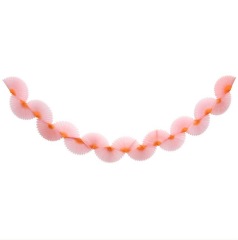 Meri Meri - Pink Honeycomb Fan Garland - Pembe Petekli Yelpaze Asılan Süs