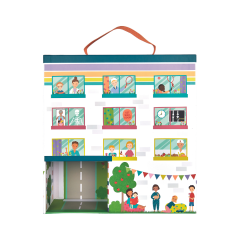 Floss & Rock Ahşap Figürlü Oyun Kutuları / Happy Hospital