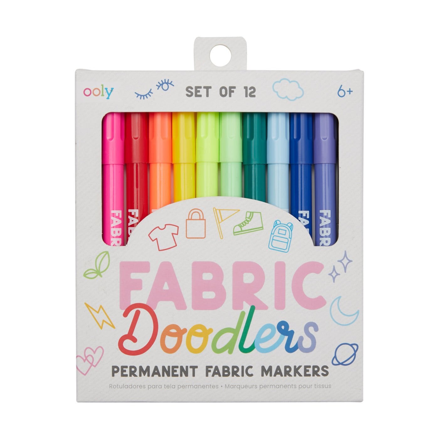 Ooly Fabric Doodlers 12’li Kumaş Boya Kalemi