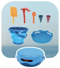 Compactoys - 7İn1 Plaj Kovası Seti - Mavi