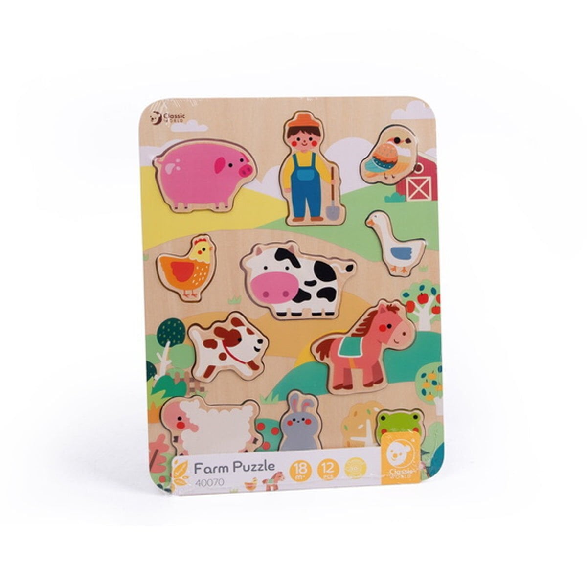 Classic World Ahşap Yapboz - Farm