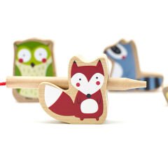 Classic World Ahşap Boncuk Dizme Oyunu - Forest