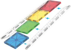 MAGNA-TILES® - Rail Racers - 33 Parça