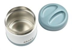 Beaba Çelik Yiyecek Termosu, Baltic Blue/White