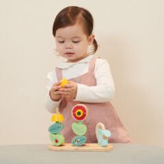 Classic World Ahşap Dizme Oyunu - Flower Garden