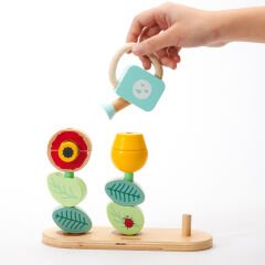 Classic World Ahşap Dizme Oyunu - Flower Garden