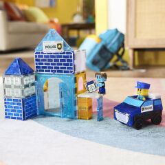 MAGNA-TILES® - Police Station - 35 Parça