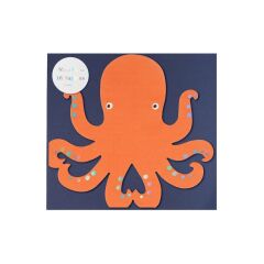 Meri Meri - Octopus Napkins - Ahtapot Peçeteler - 16'Lı