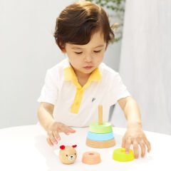 Classic World Ahşap Sıralama Oyuncağı - Bear Tower