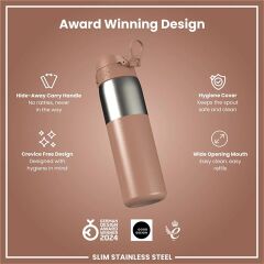 ION8 - Paslanmaz Çelik İnce Suluk - Mocha Kahve - 600 Ml - Sızdırmaz