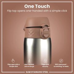 ION8 - Paslanmaz Çelik İnce Suluk - Mocha Kahve - 600 Ml - Sızdırmaz