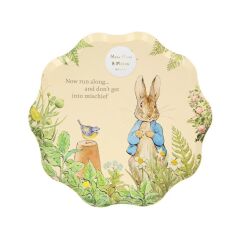 Meri Meri - Peter Rabbit Side Plates - Peter Rabbit Tabaklar - 8'Li