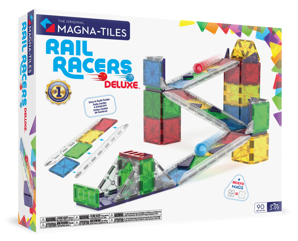 MAGNA-TILES® - Rail Racers Deluxe - 90 Parça