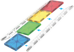 MAGNA-TILES® - Rail Racers Deluxe - 90 Parça