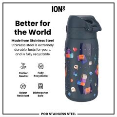 ION8 - Paslanmaz Çelik Çocuk Suluk - Oyuncu - 400 Ml - Sızdırmaz