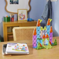 MAGNA-TILES® - Travel Set - Seyahat Seti - 55 Parça