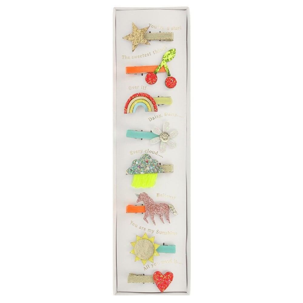 Meri Meri - Icon Hair Clips - İkon Tokalar - 8'Li