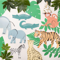 Meri Meri - Crocodile Napkins - Timsah Peçeteler - 16'Lı