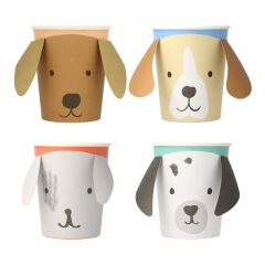 Meri Meri - Puppy Cups - Yavru Köpek Bardaklar - 8'Li