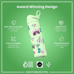 ION8 - Paslanmaz Çelik İnce Suluk - Vahşi Kelebek - 600 Ml - Sızdırmaz