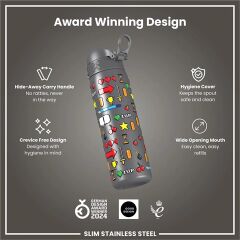 ION8 - Paslanmaz Çelik İnce Suluk - Oyuncu - 600 Ml - Sızdırmaz