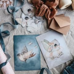 Mrs. Mighetto Sky Crew İkili Kartpostal (10x15 cm)