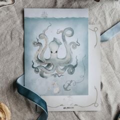 Mrs. Mighetto Water Crew İkili Kartpostal (10x15 cm)