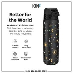 ION8 - Paslanmaz Çelik İnce Suluk - Gökyüzü - 600 Ml - Sızdırmaz