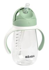 Beaba Şeffaf Pipetli Suluk (300 ml), Sage Green