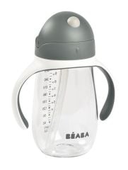 Beaba Şeffaf Pipetli Suluk (300 ml), Mineral Grey