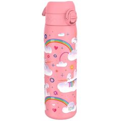 ION8 - Paslanmaz Çelik İnce Suluk - Gökkuşağı Unicorn - 600 Ml - Sızdırmaz