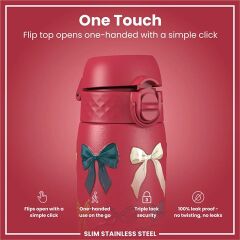 ION8 - Paslanmaz Çelik İnce Suluk - Fiyonklar - 600 Ml - Sızdırmaz