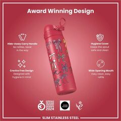 ION8 - Paslanmaz Çelik İnce Suluk - Fiyonklar - 600 Ml - Sızdırmaz