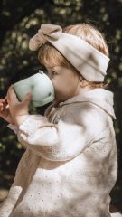 Beaba Kulplu Silikon Öğrenme Suluğu, Sage Green