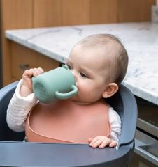 Beaba Kulplu Silikon Öğrenme Suluğu, Sage Green