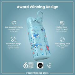 ION8 - Çocuk Su Termosu - Köpekbalıkları - 320 Ml - Sızdırmaz