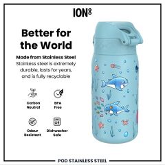 ION8 - Çocuk Su Termosu - Köpekbalıkları - 320 Ml - Sızdırmaz