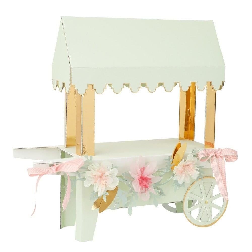 Meri Meri - Laduree Paris Macaron Cart Centerpiece - Ladurée Paris Makaron Arabası Masa Süsü