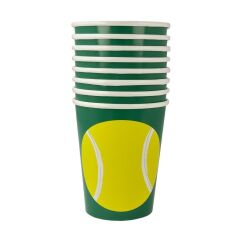 Meri Meri - Tennis Cups - Tenis Bardaklar - 8'Li