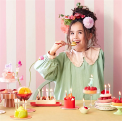 Meri Meri - Rainbow Twisted Mini Candles - Gökkuşağı Renk Kıvrımlı Mini Mumlar - 50'Li