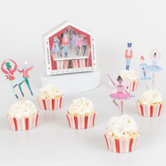 Meri Meri - Nutcracker Cupcake Kiti - 24 Adet