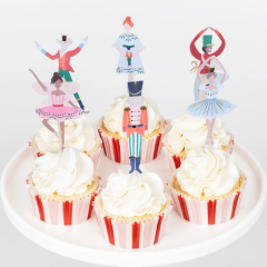 Meri Meri - Nutcracker Cupcake Kiti - 24 Adet