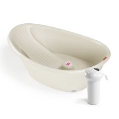 OkBaby Bella Çift Yönlü Banyo Küveti & Splash Bebek Duşu 0-12 ay / Beyaz