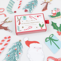 Meri Meri - Yeni Yıl Şekilli Sticker Seti - 25 Adet