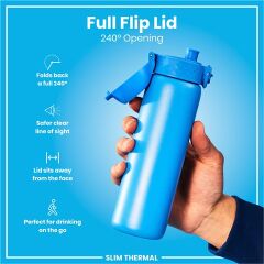 ION8 - İnce Su Termosu - Mavi - 500 Ml - Sızdırmaz