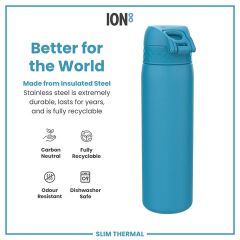 ION8 - İnce Su Termosu - Mavi - 500 Ml - Sızdırmaz