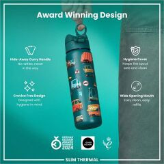 ION8 - İnce Su Termosu - Otomobiller - 500 Ml - Sızdırmaz