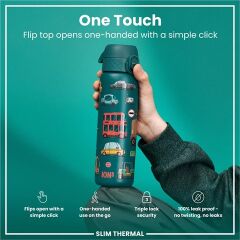 ION8 - İnce Su Termosu - Otomobiller - 500 Ml - Sızdırmaz